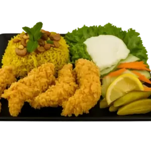 21- Crispy-Menü mit Reis