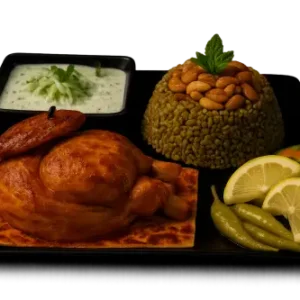 11- Halbes Hähnchen mit Freekeh