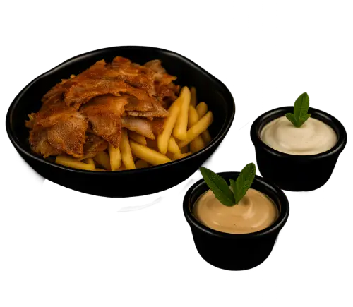37- Schawarma-Box mit Käse Sauce