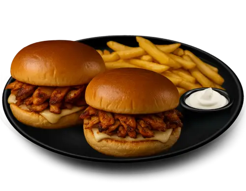 27- Mozzarella Schawarma Burger